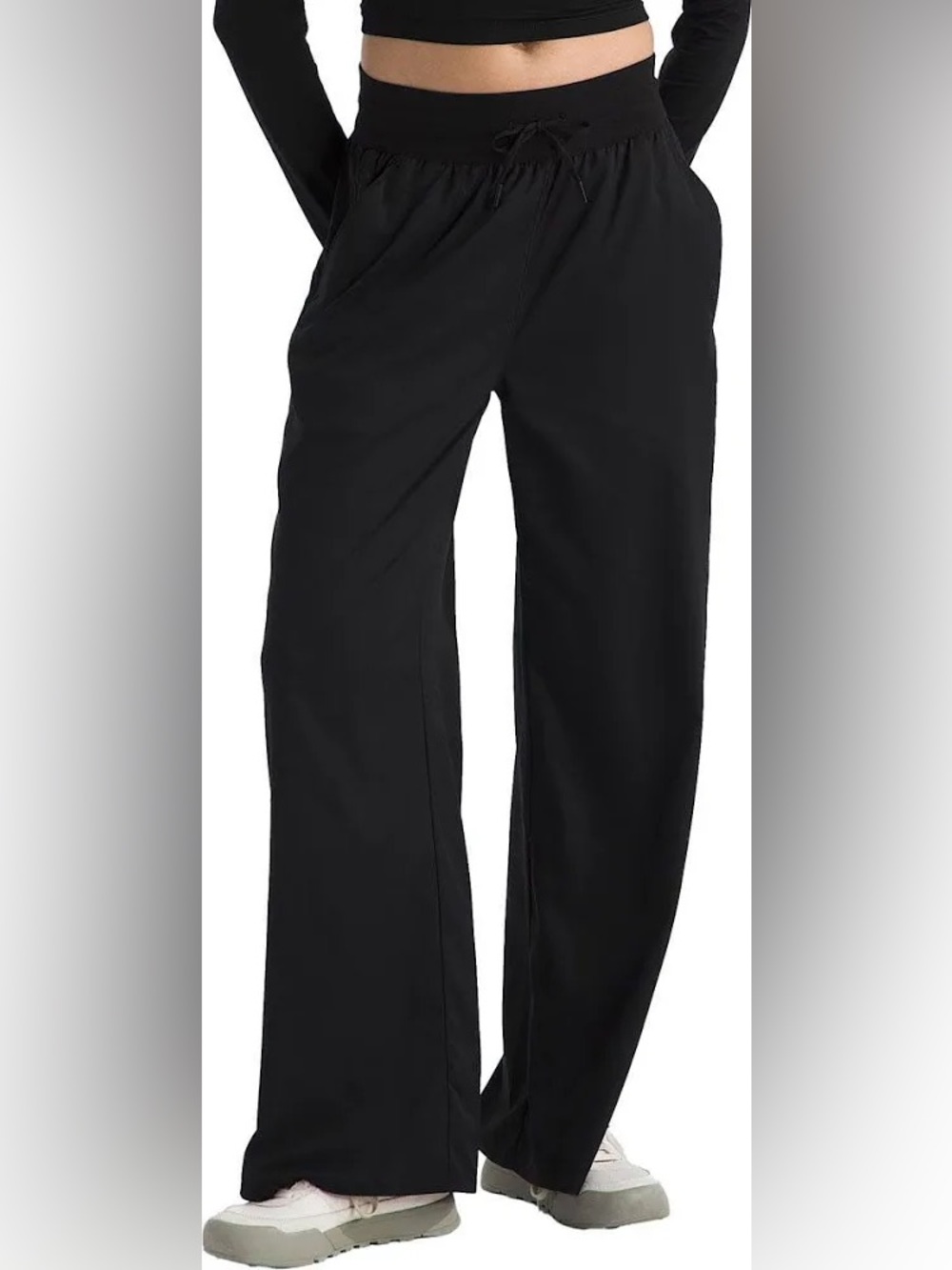 North Face wide leg track pants